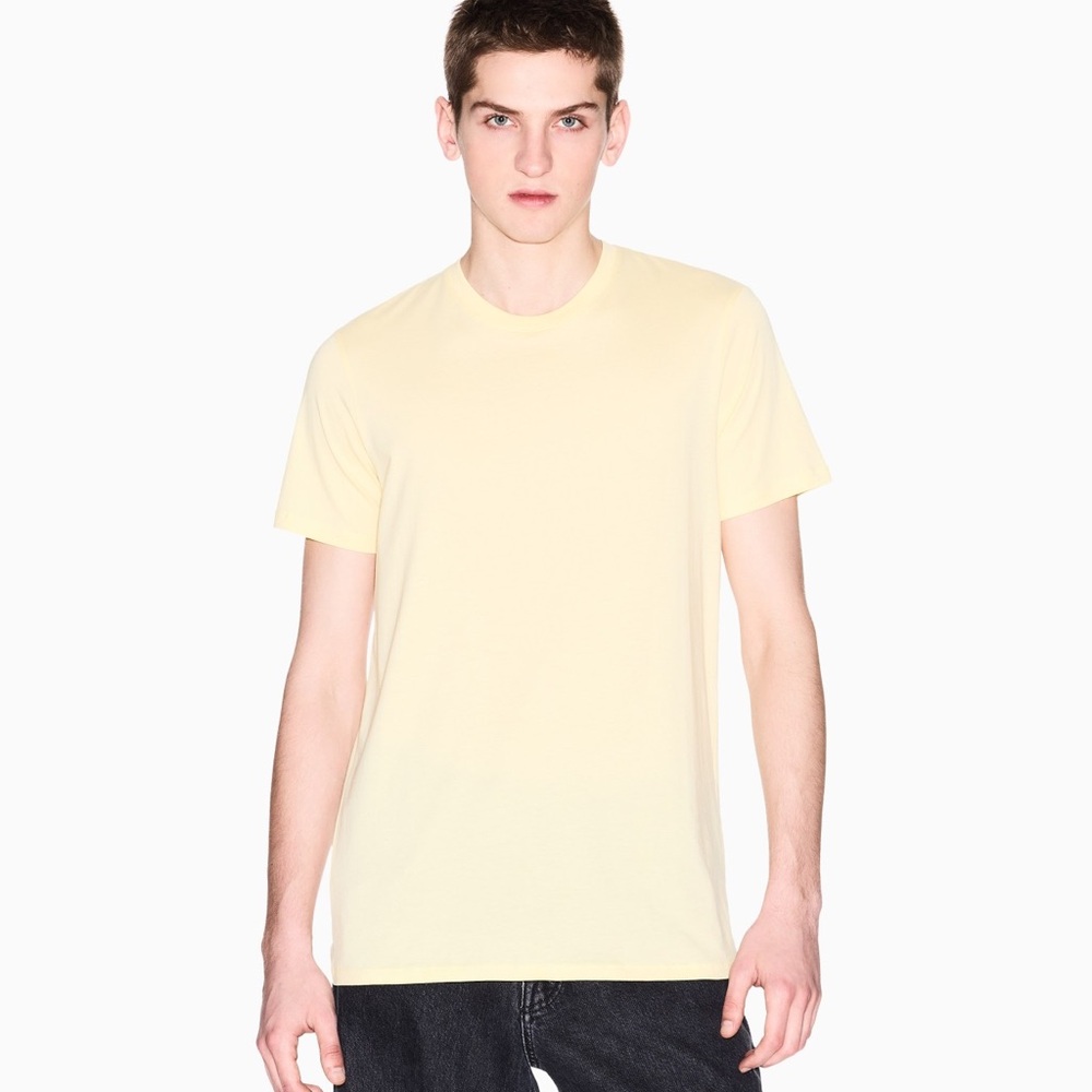 A/X Armani Exchange Soft Yellow Short Sleeve Tee